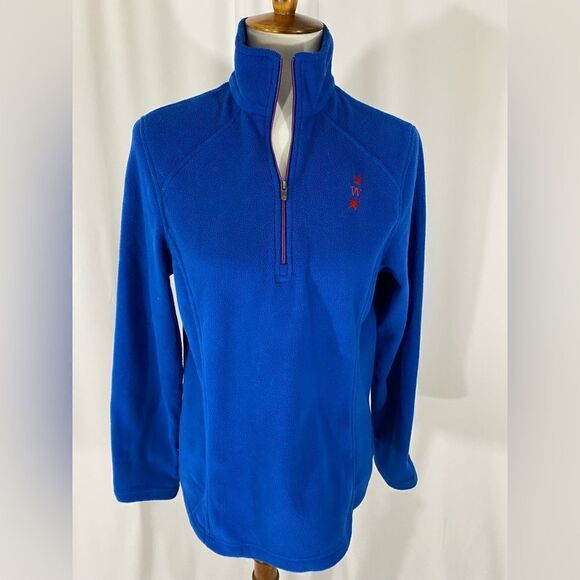 Lands End Polartec Quarter Zip Fleece Top - Picture 1 of 8